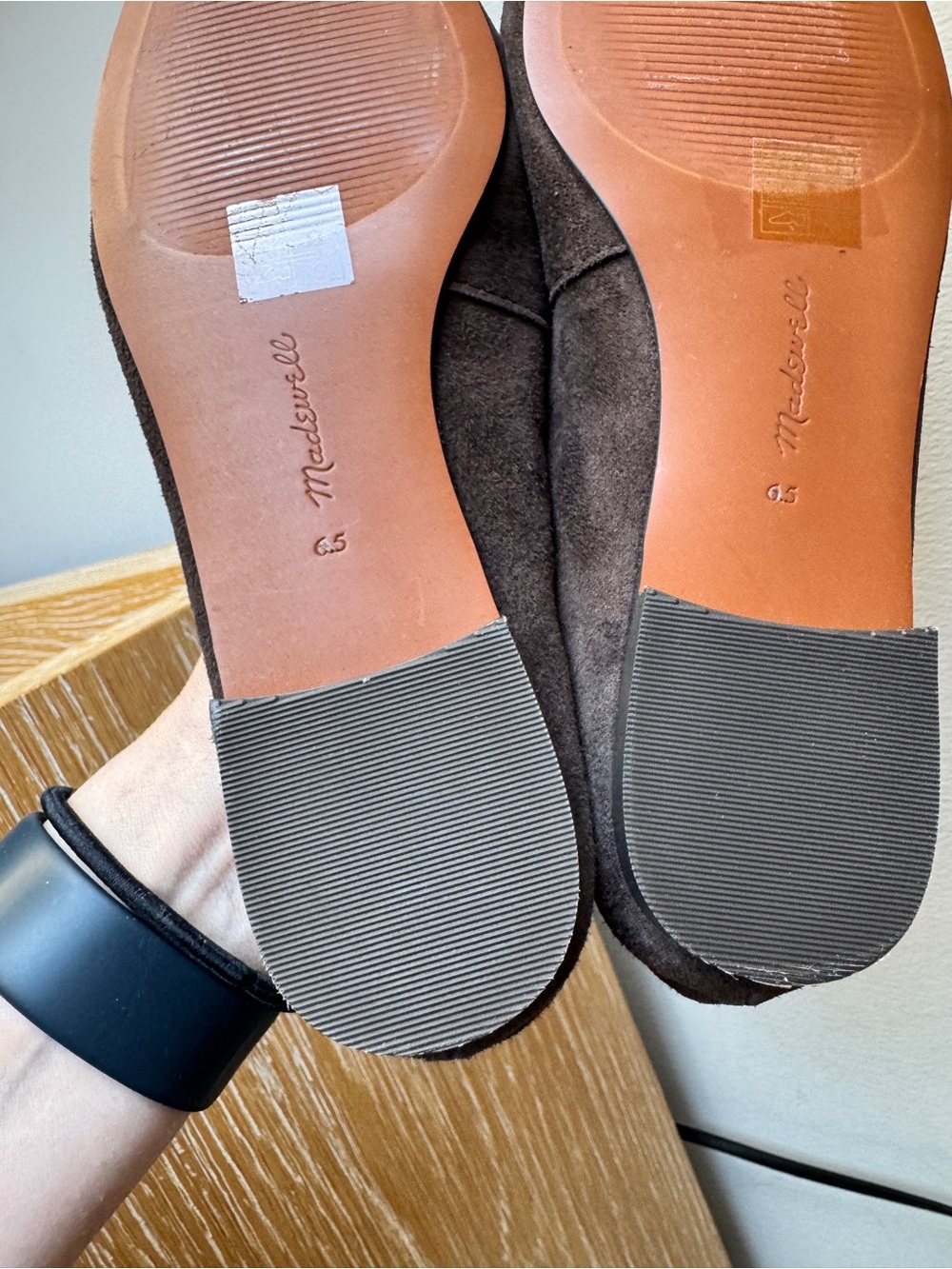 MADEWELL Women's The Mylie Ballet Flat in Dark Carob Suede Size 6.5 🚨SEE NOTES - Picture 12 of 16